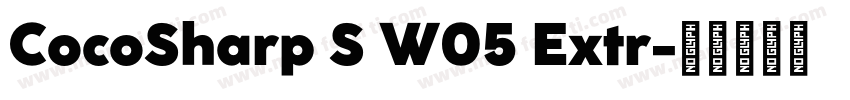 CocoSharp S W05 Extr字体转换